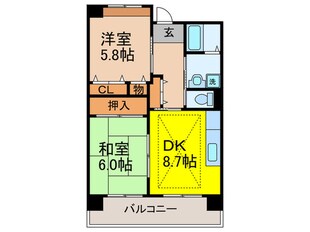 OPH千里佐竹台Ⅱ６号棟の物件間取画像